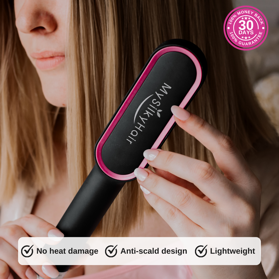 Ring Hair Straightening Brush My Silky Hair Online Shopping